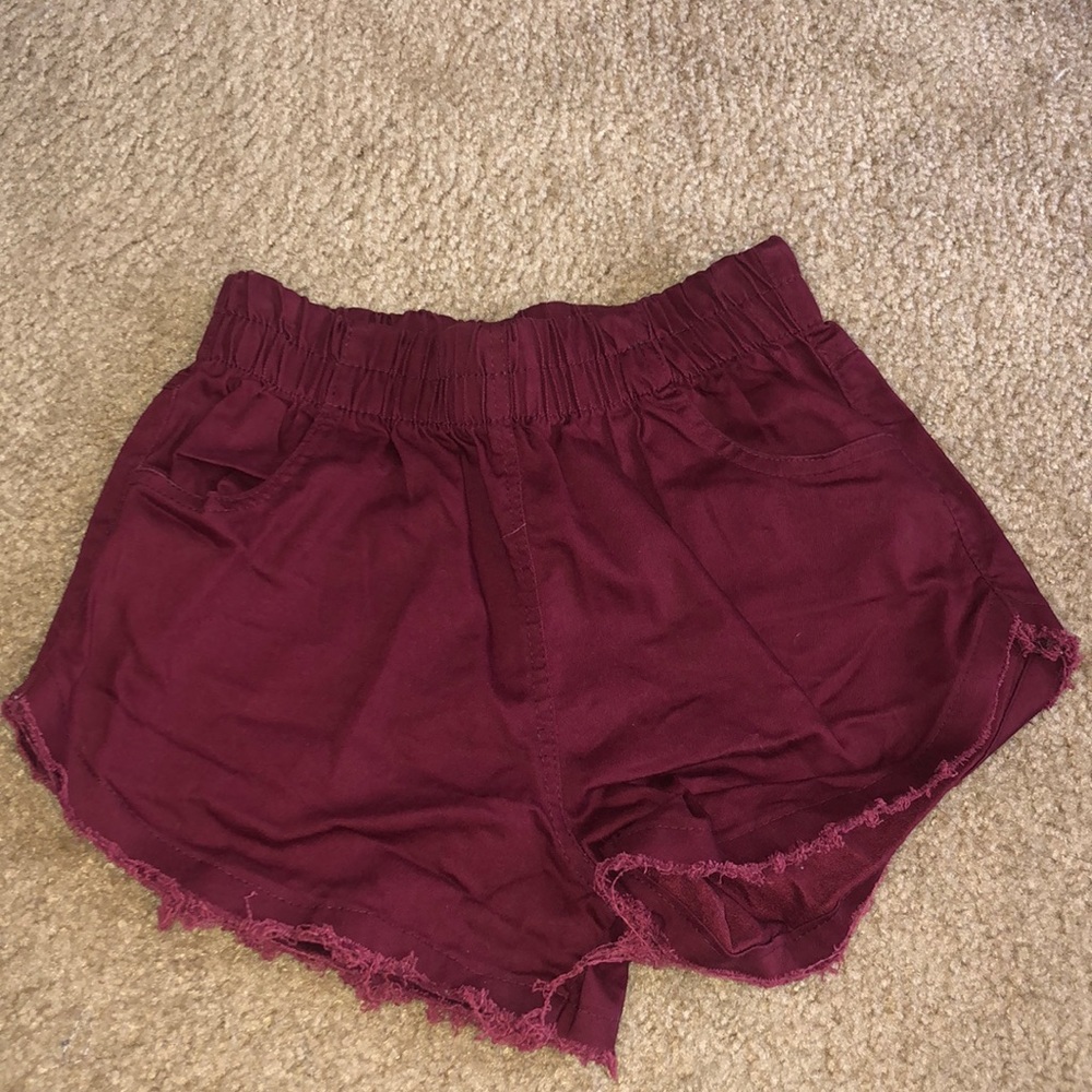 purple shorts